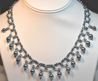 Bagatelle Blue Pearl Necklace